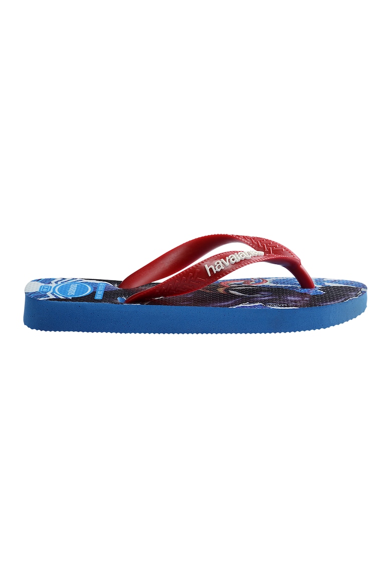 Papuci flip-flop cu imprimeu Spider-Man - Rosu cireasa/Alb optic