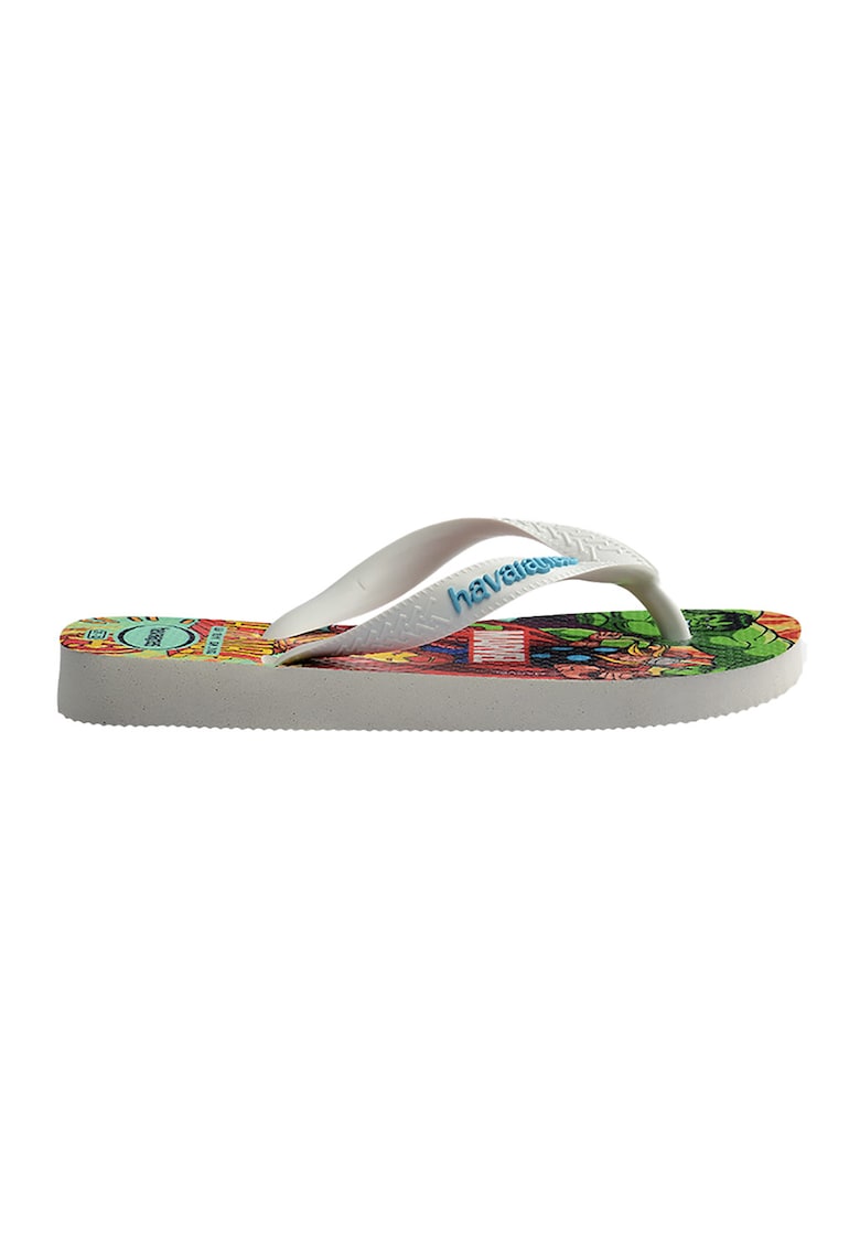 Papuci flip-flop cu imprimeu Spider-Man - Albastru azur/Alb optic
