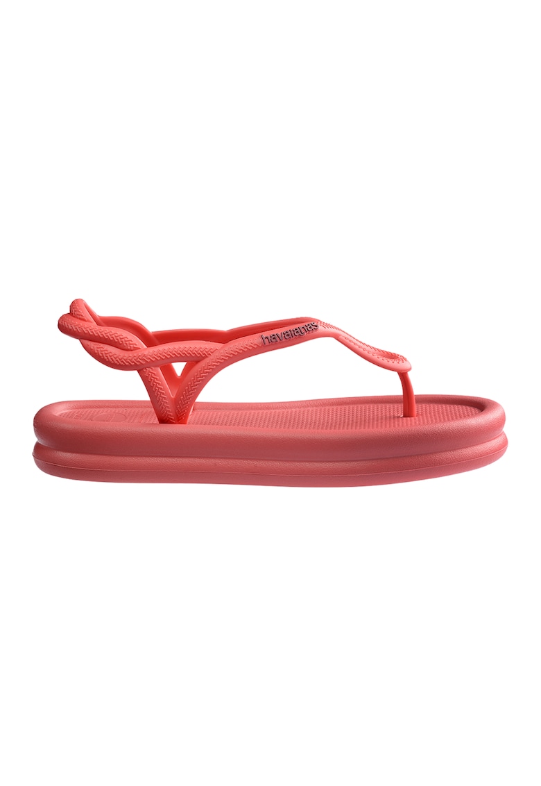 Sandale slingback cu bareta separatoare - Coral/Lila