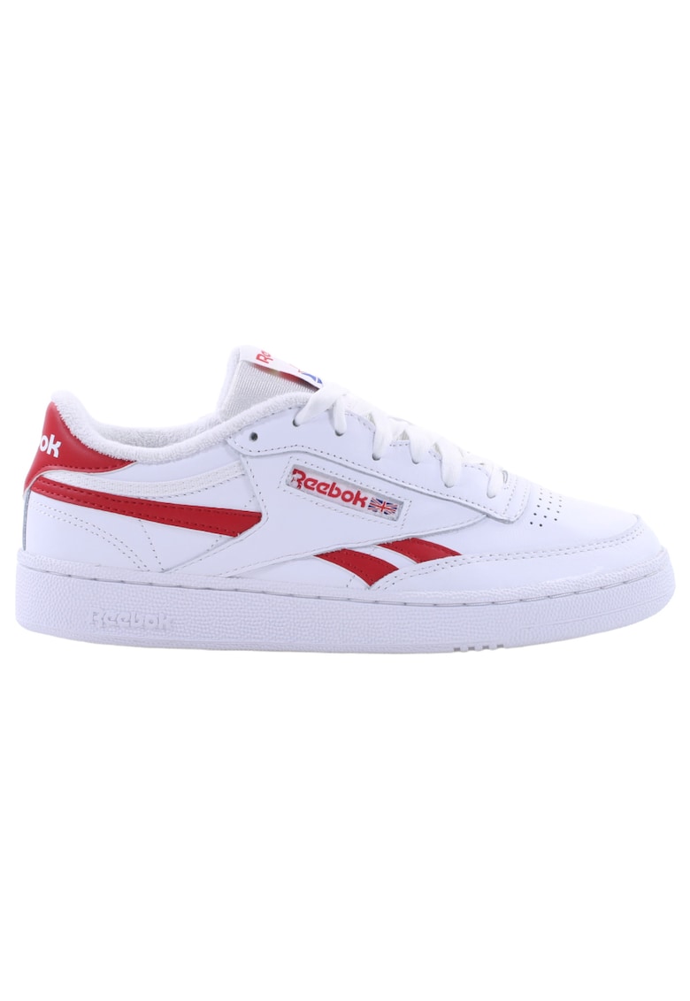 Pantofi sport Club C Revenge - piele naturala - alb/rosu