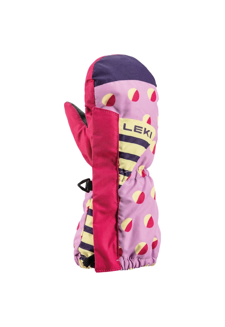 Manusi schi copii Little Paw Mitt Long-Roz/Mov-2