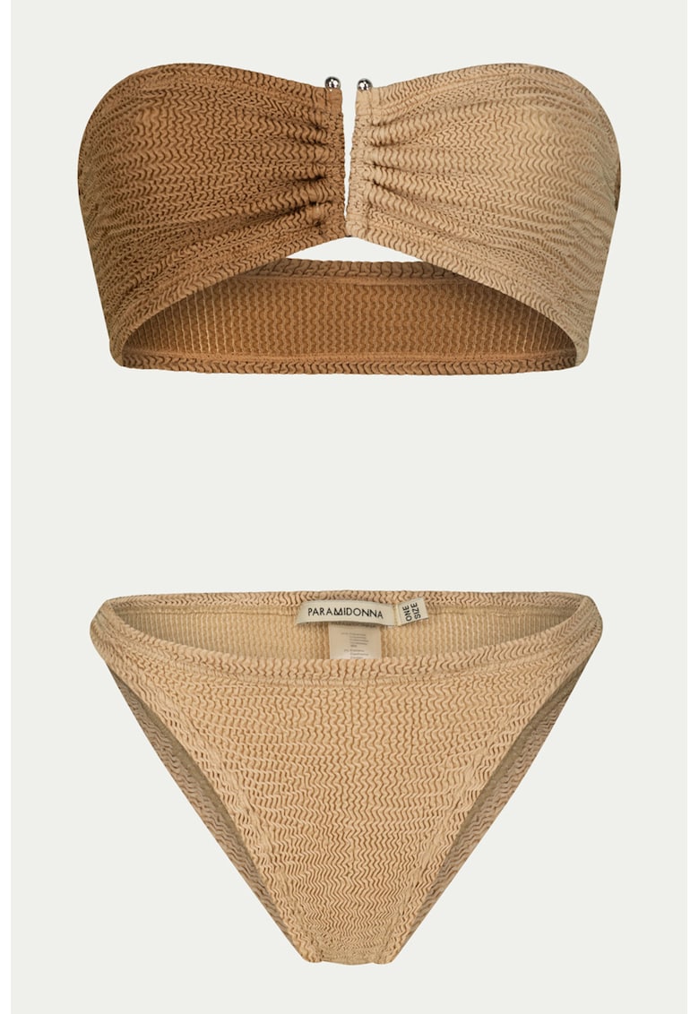 Set de sutien de baie si slip Bandeau - 2 piese - Bej