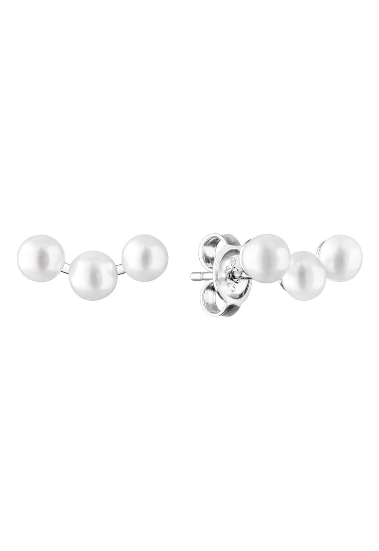 Cercei argint stud cu perle naturale - Montée