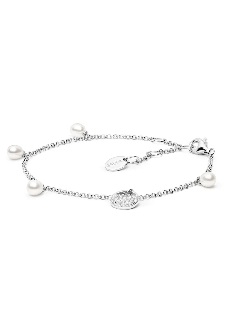 Bratara argint cu perle naturale si zirconia - Charm