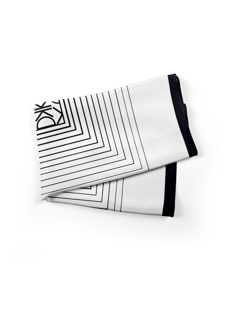 Esarfa eleganta cu model geometric 70x70cm