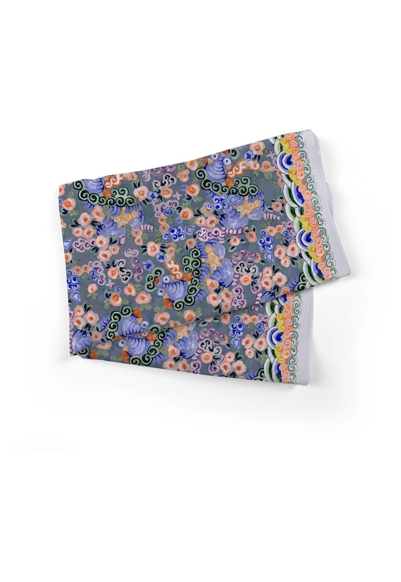 Esarfa 70x70cm cu imprimeu floral