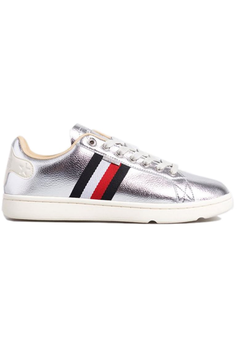 Pantofi sport cu aspect metalizat -