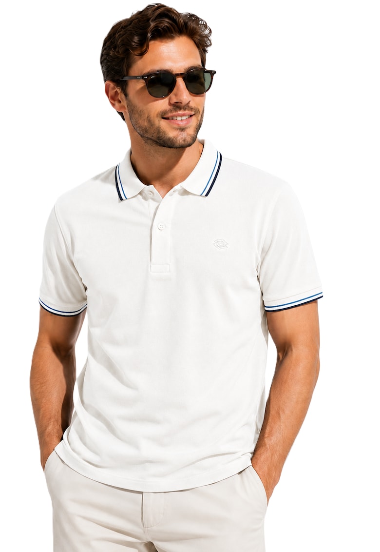 Tricou polo din bumbac regular fit