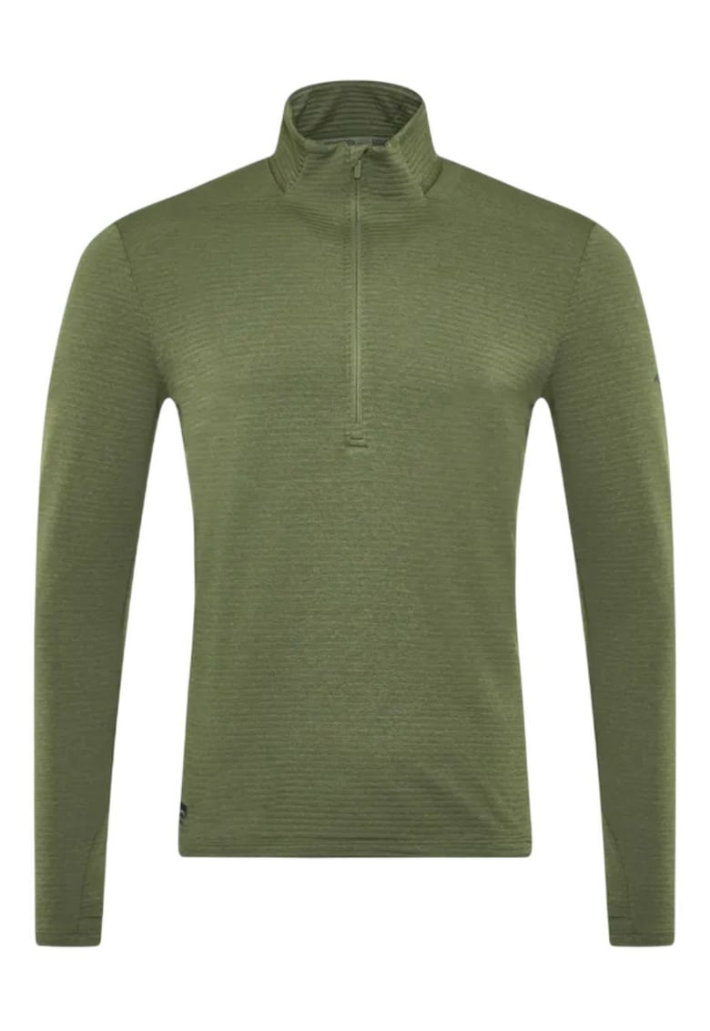 Bluza alergare barbati Triumph 3D 1/2 Zip - Verde