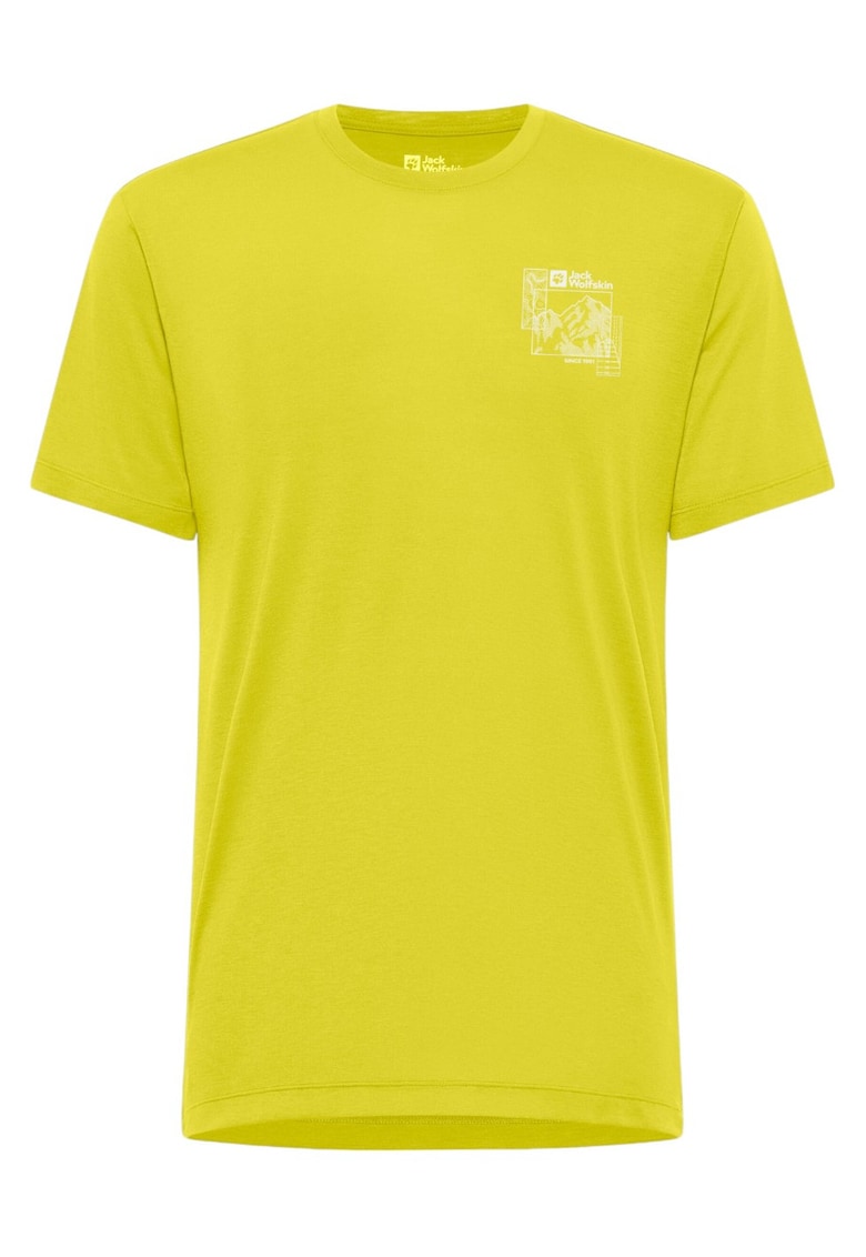 Tricou tehnic barbati Vonnan Graphic SS 2025 - Galben