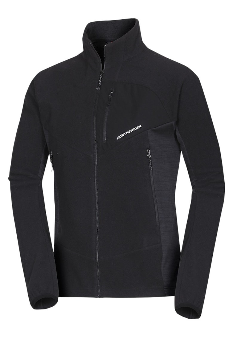 Fleece trekking barbati Jedrzej - Negru