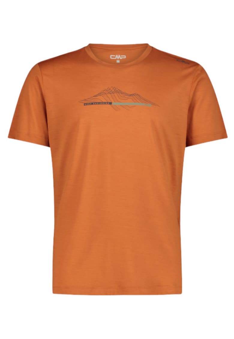 Tricou barbati Performance Merino SS 2025 - Rosu corai