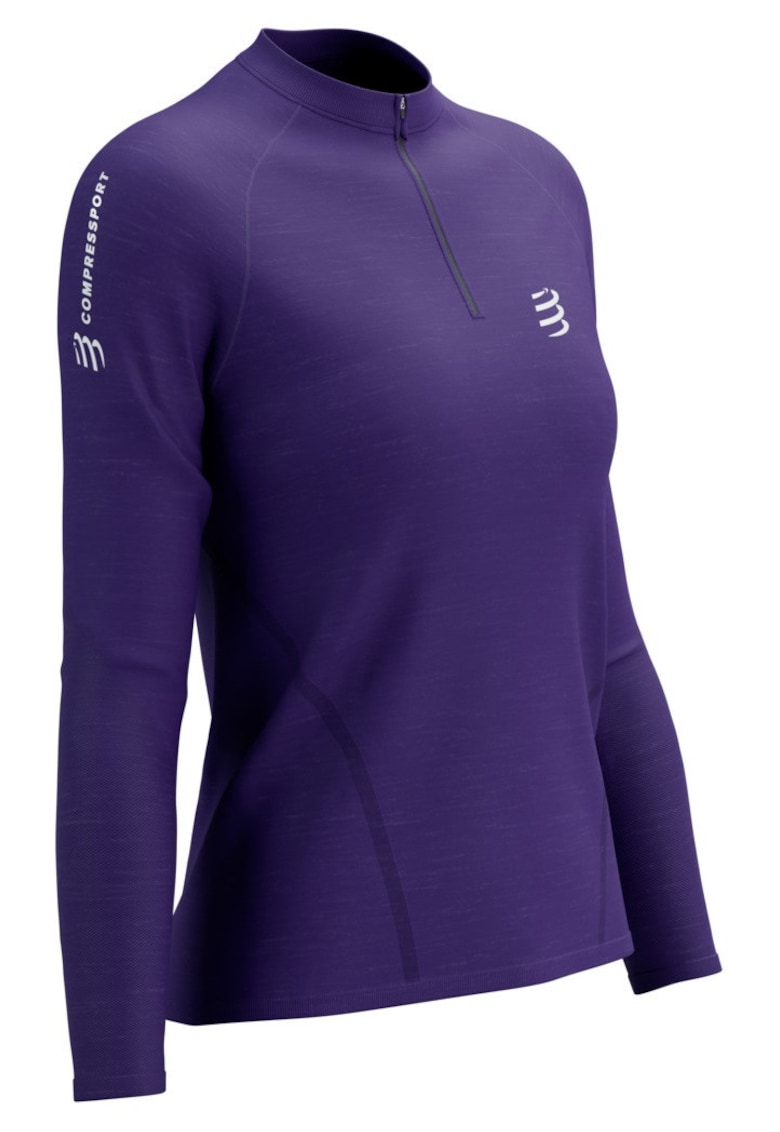 Bluza alergare dama Trail HZ FW 2024-Mov-