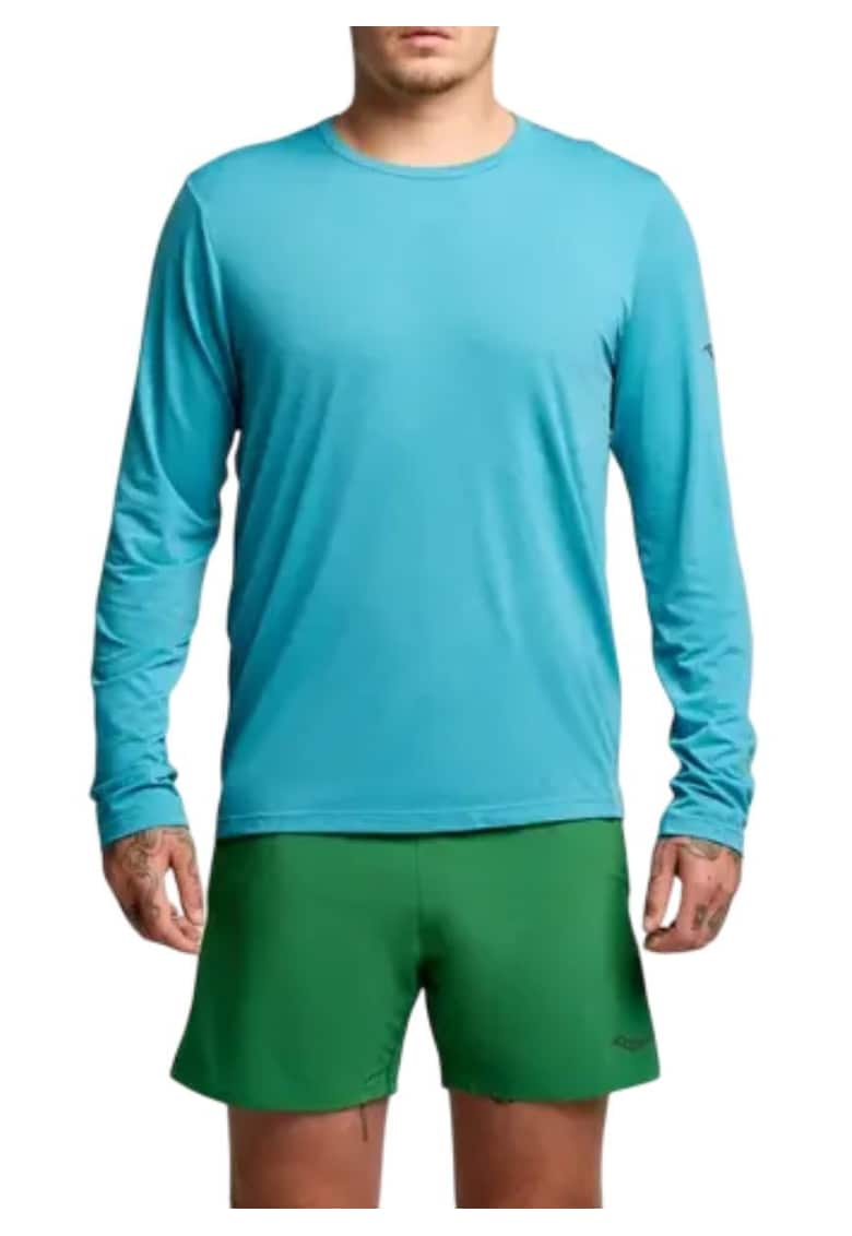 Bluza alergare barbati Stopwatch Long - Albastru