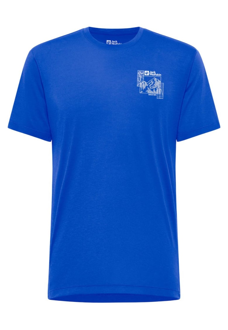 Tricou tehnic barbati Vonnan Graphic SS 2025 - Albastru