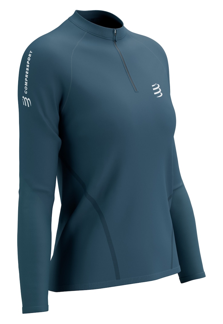 Bluza alergare dama Trail HZ FW 2025 - Albastru inchis