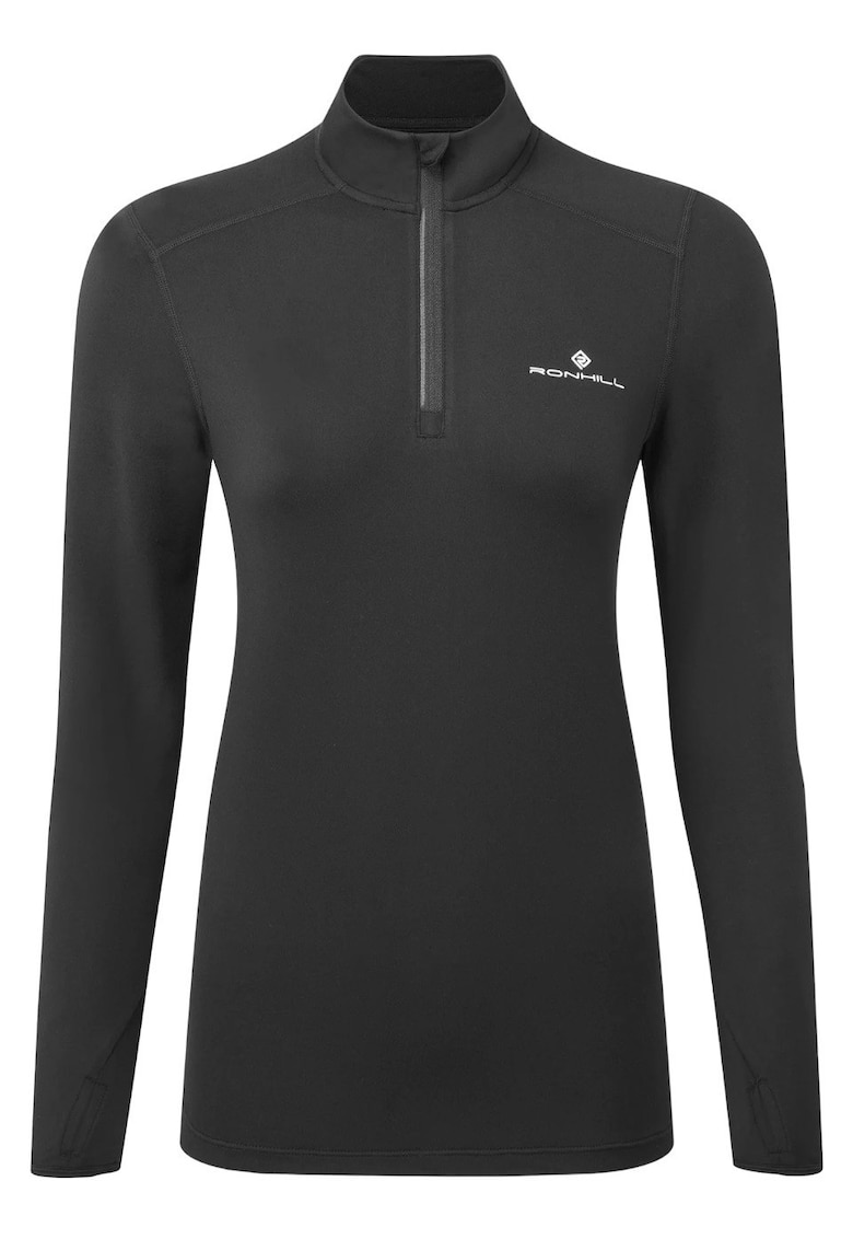 Bluza alergare dama Core Thermal 1/2 Zip FW 2025 - Negru