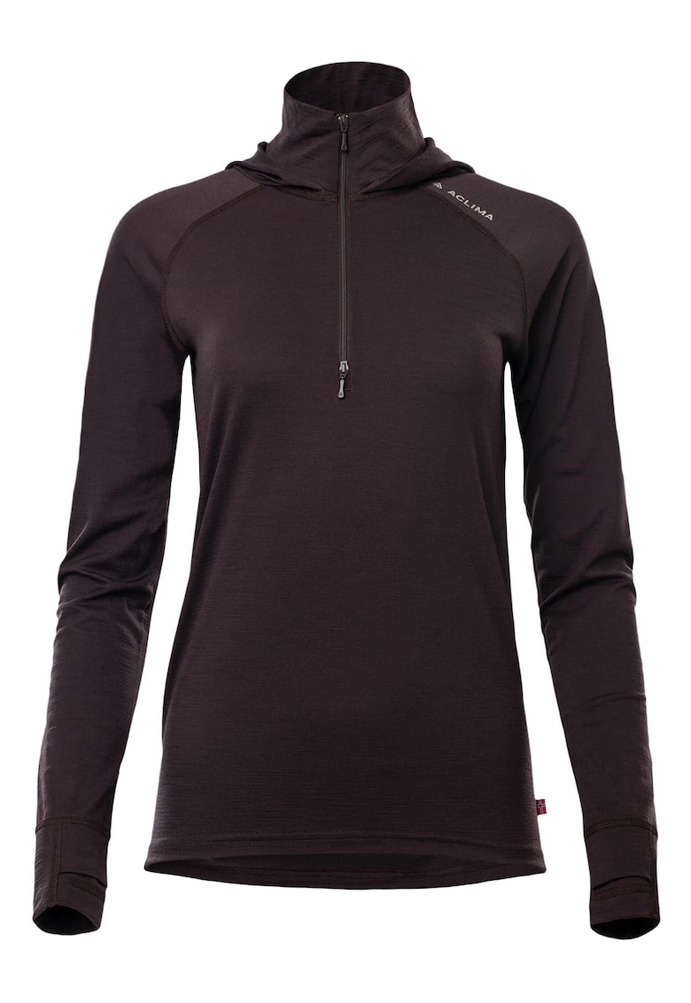 Bluza termica dama Lightwool - Visiniu
