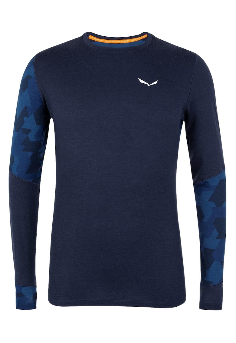 Bluza merino barbati Cristallo Warm Alpine - Bleumarin
