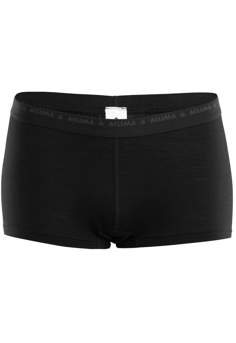 Boxeri merino dama LightWool 140 Hipster - Negru