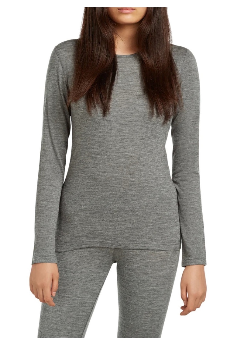 Bluza de corp merino dama 200 Oasis - Gri