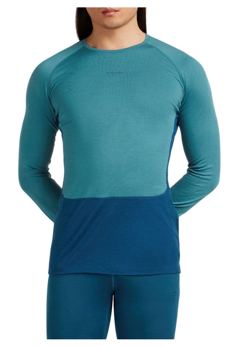 Bluza de corp merino barbati 200 ZoneKnit - Albastru