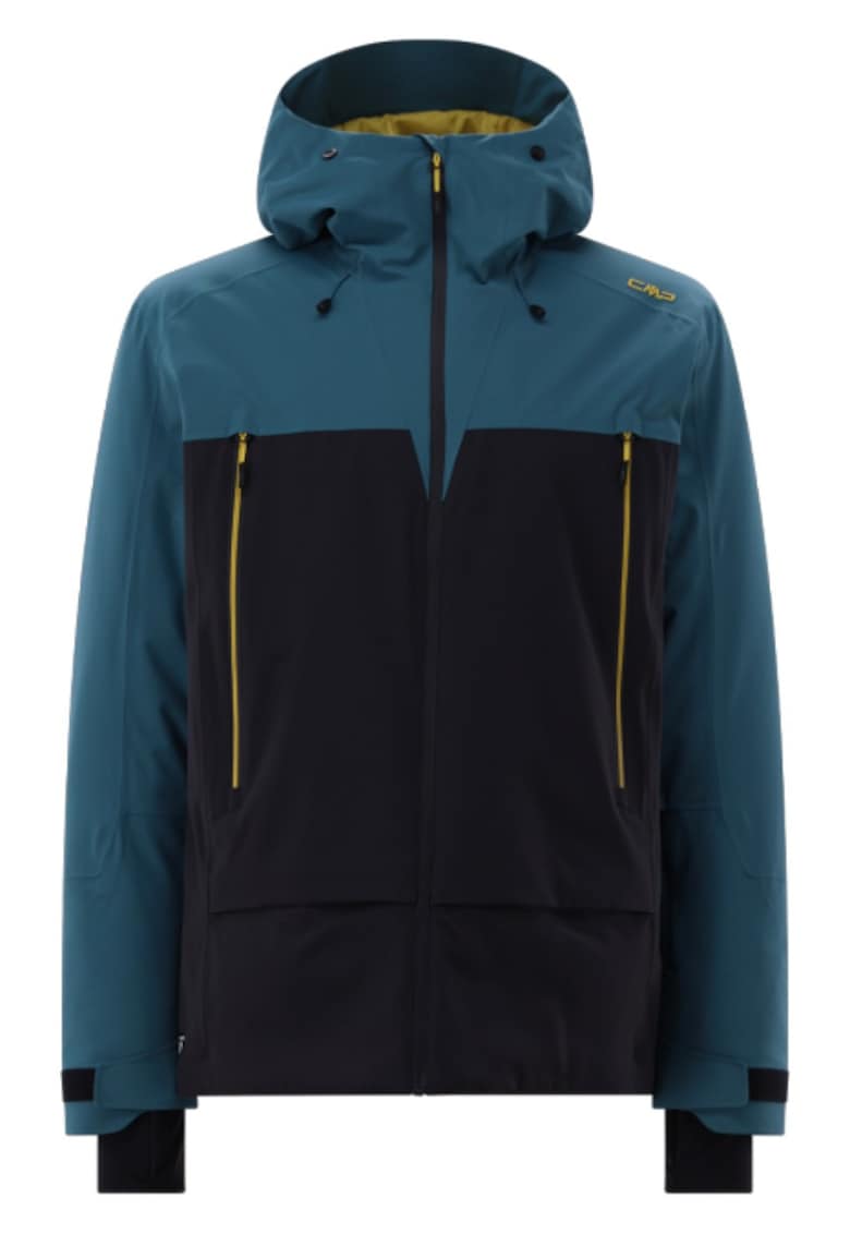 Jacheta impermeabila barbati FIX HOOD - Verde/Negru