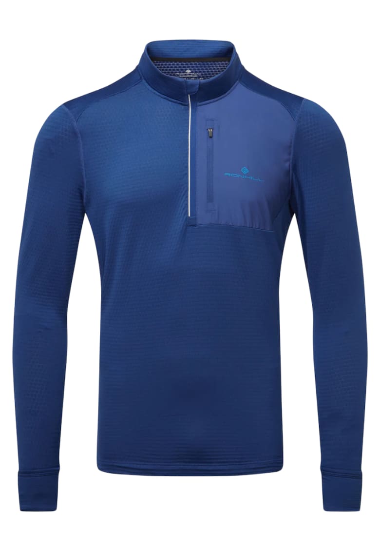 Jacheta alergare barbati Tech Winter 1/2 Zip FW 2025 - Albastru