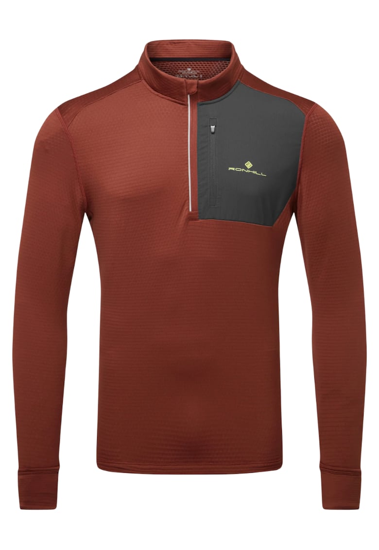 Jacheta alergare barbati Tech Winter 1/2 Zip FW 2025 - Coral