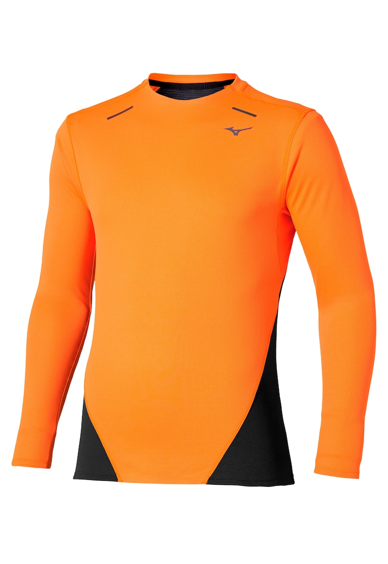 Bluza alergare barbati Tech Thermal Charge FW 2025 - Negru/Portocaliu