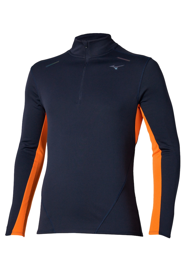 Bluza alergare barbati Tech Thermal Charge Half-Zip FW 2025 - Portocaliu/Bleumarin