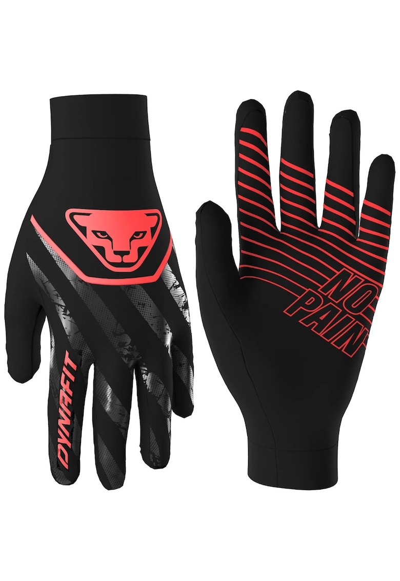 Manusi alergare Trail Reflective-Negru/Roz-L