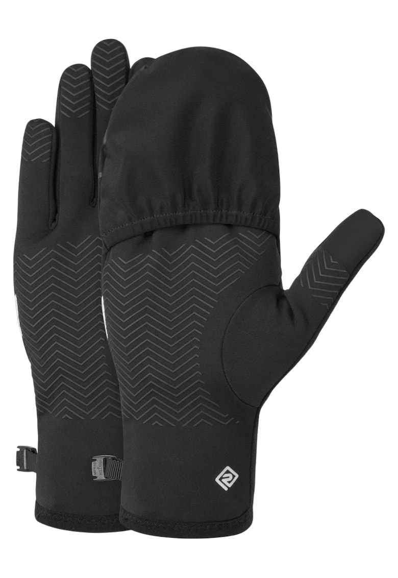 Manusi alergare Wind-Block Convertible FW 2025-Negru-L