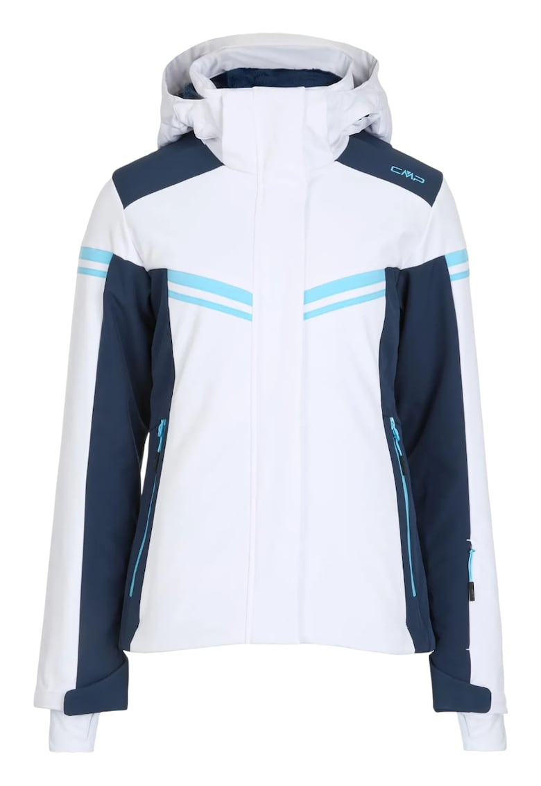 Jacheta schi dama Softshell - Alb/Albastru
