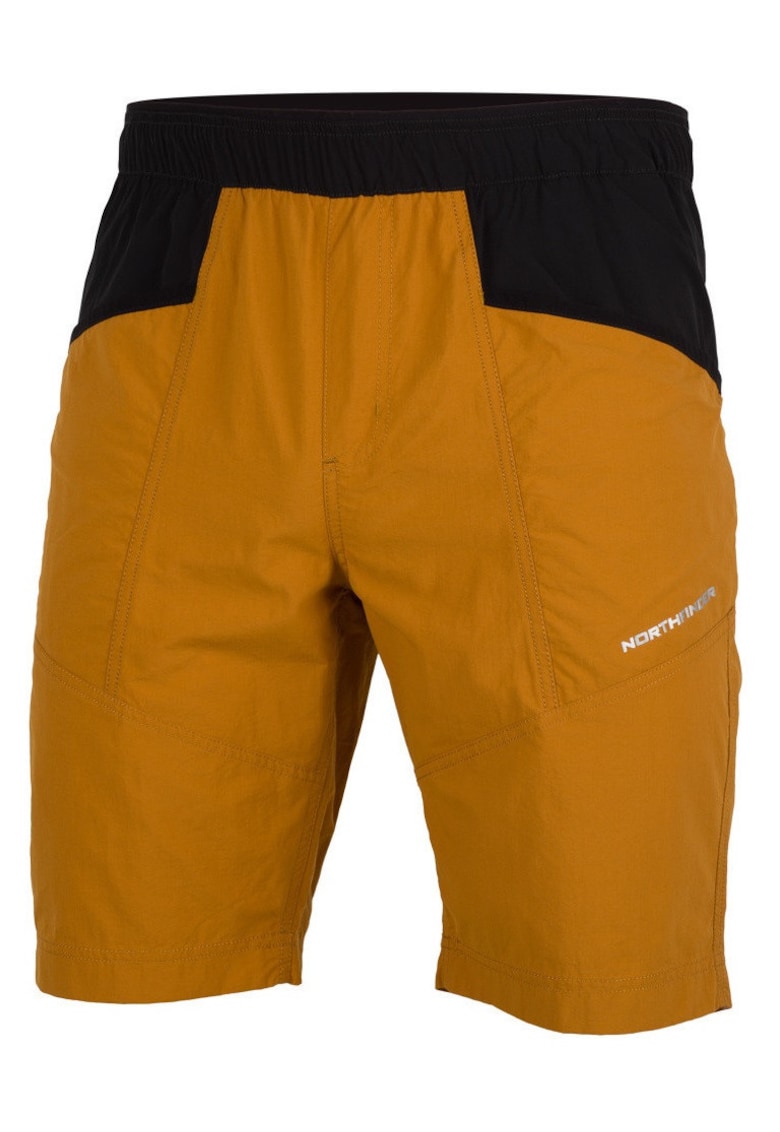 Pantaloni scurti trekking barbati Arno - Negru/Portocaliu