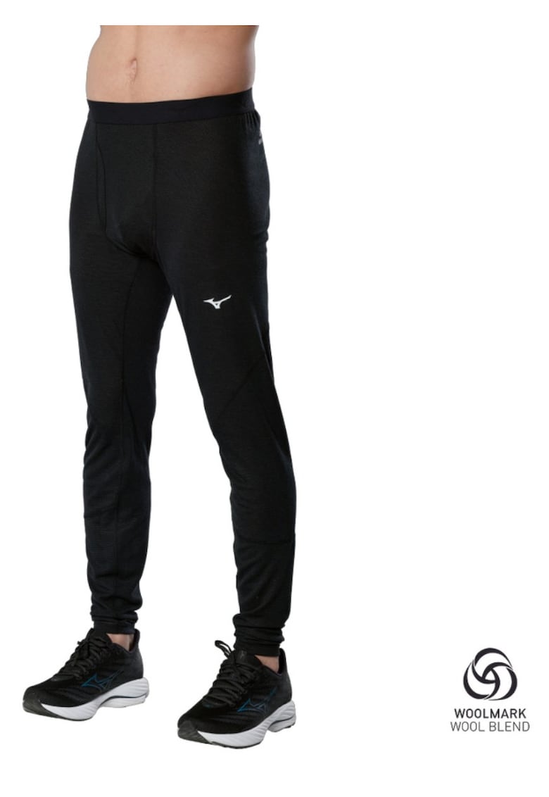 Pantaloni alergare barbati Premium Merino - Negru
