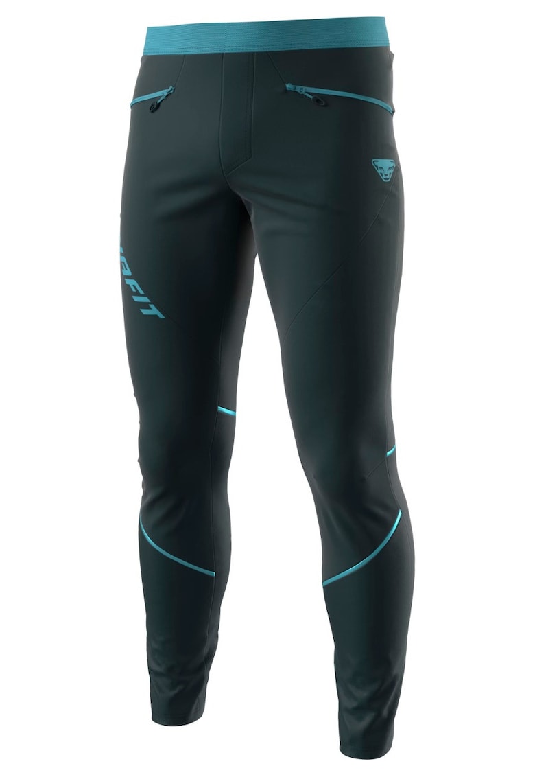 Pantaloni trekking barbati Traverse Dynastretch - Negru/Turcoaz