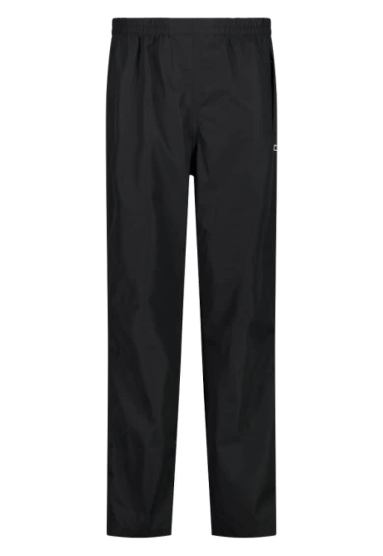 Pantaloni impermeabili dama cu fermoar lateral - Negru