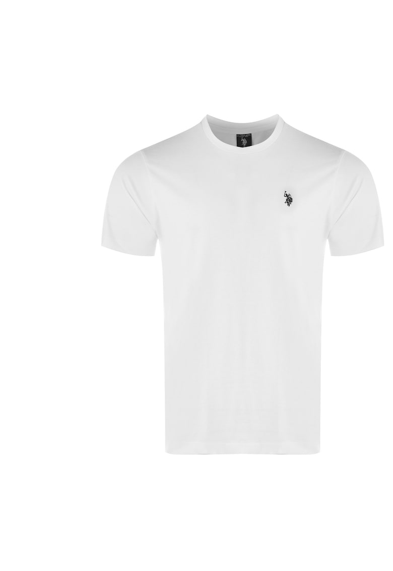 Tricou regular fit din bumbac cu logo brodat