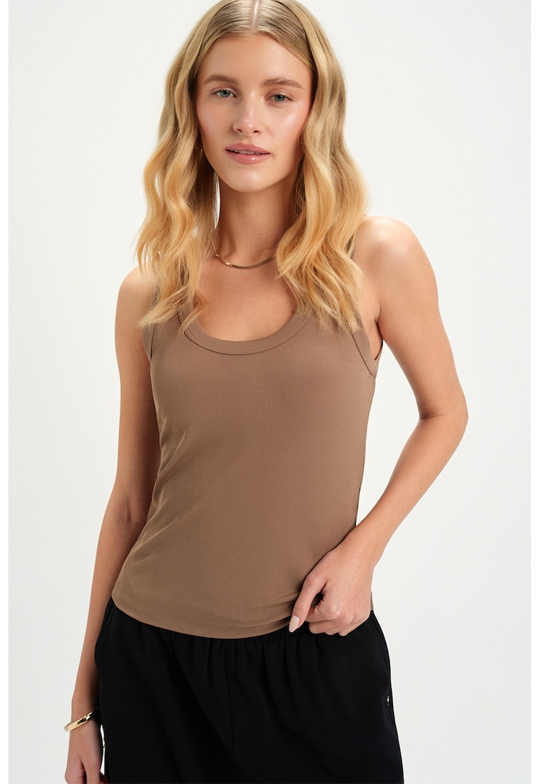Top slim-fit - Maro camel