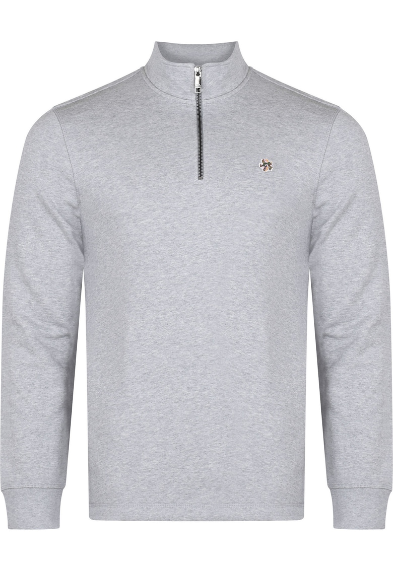 Bluza de trening cu fermoar la guler