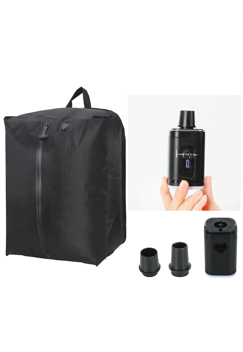 Sac de Calatorie cu Vacuum si Pompa 48x34x20 cm - SW68036 - Negru