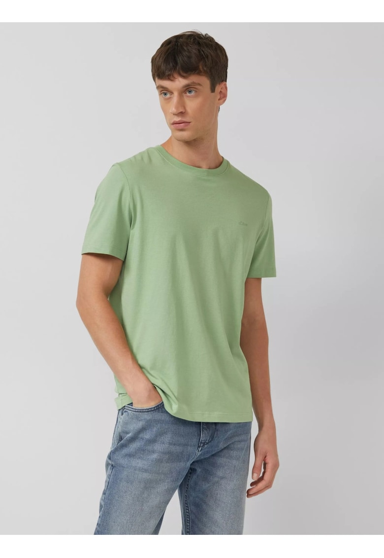 Tricou barbati din bumbac - Regular fit - Verde