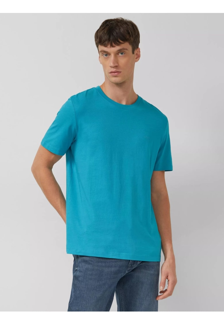Tricou barbati din bumbac - Regular fit - Turcoaz