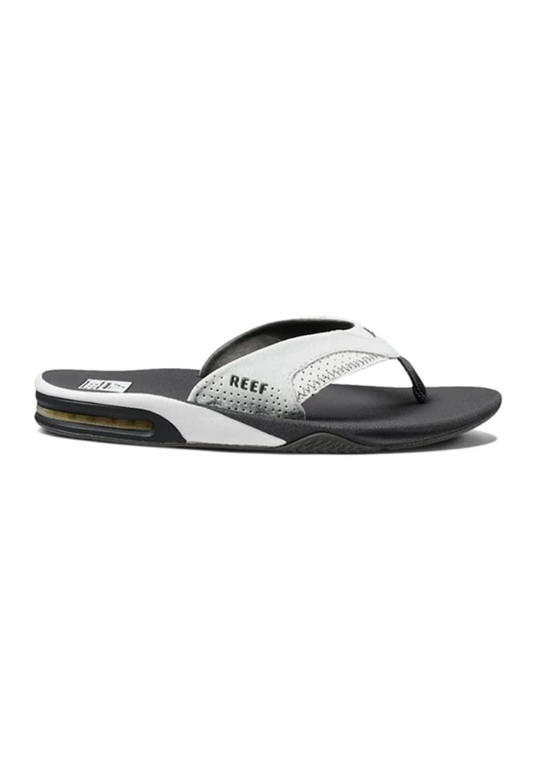 Papuci flip-flop cu talpa plata Fanning - Gri/Alb arctic