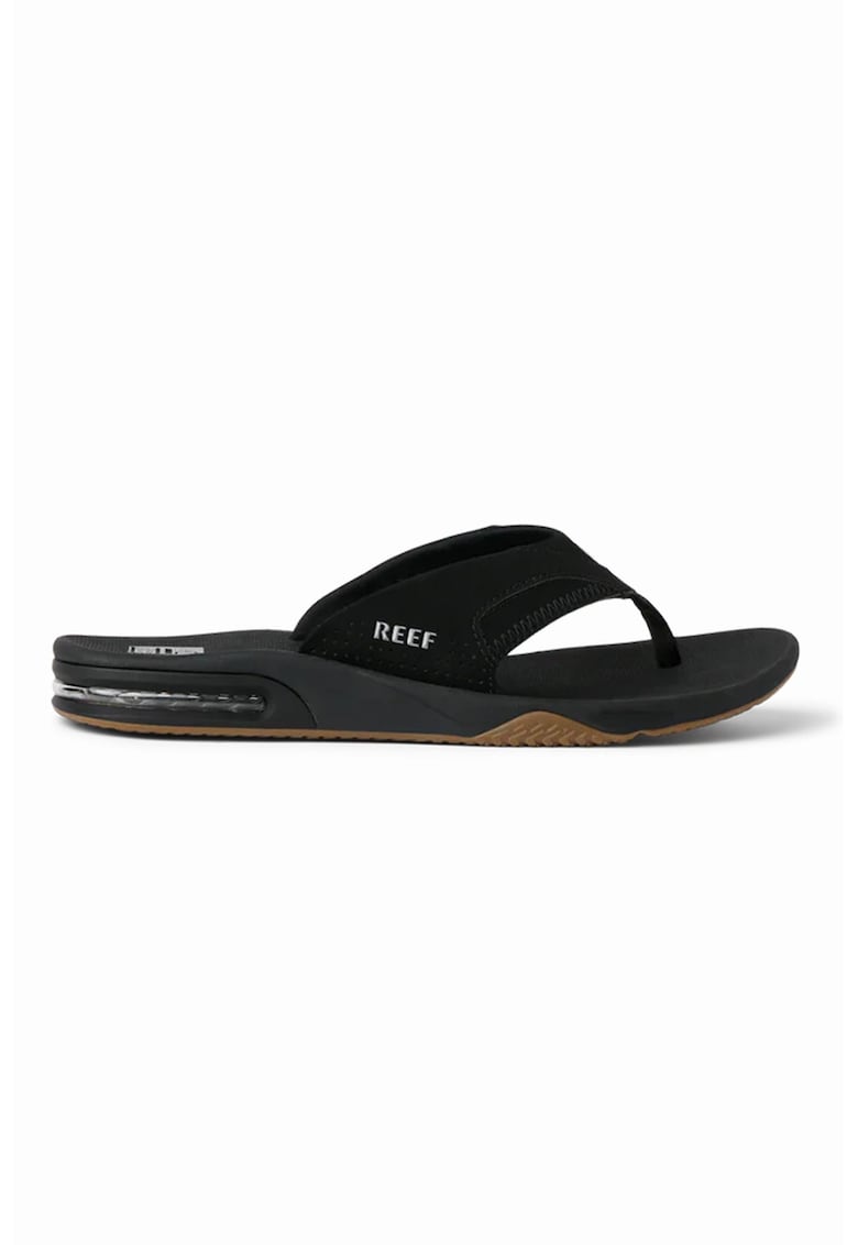 Papuci flip-flop din material textil Fanning - Negru