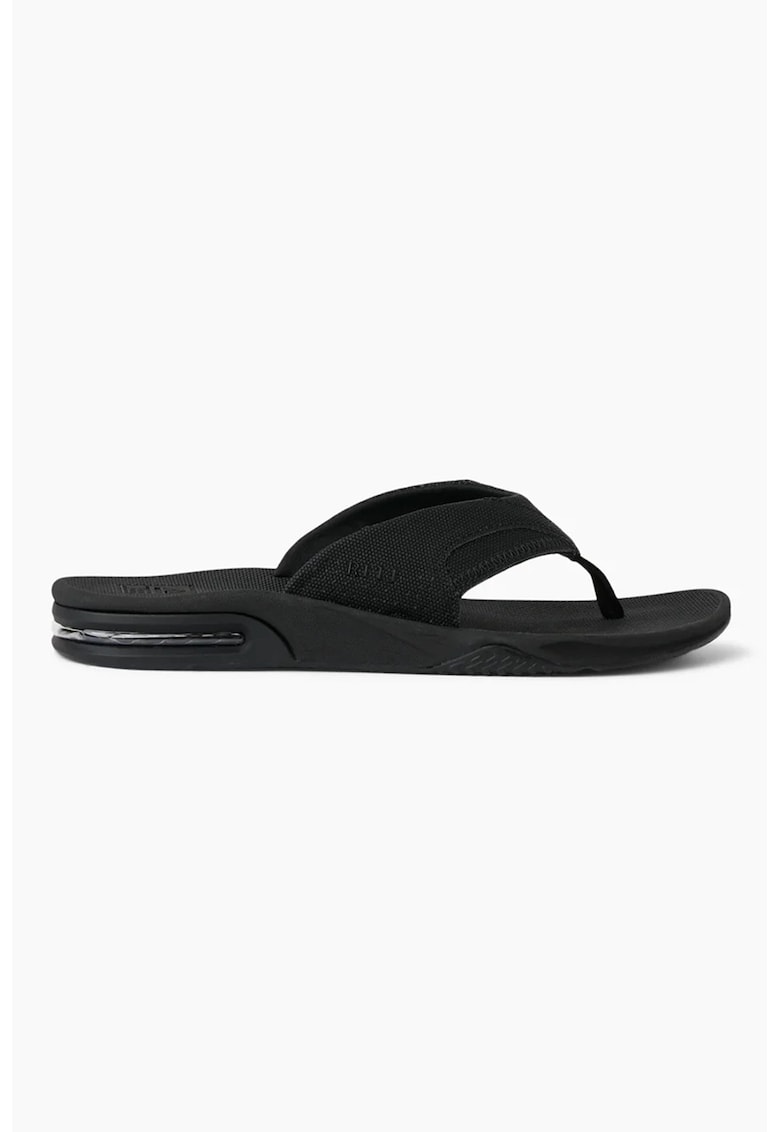 Papuci flip-flop din material textil Fanning - Negru