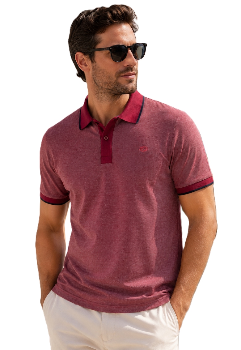 tricou polo uni din amestec de bumbac
