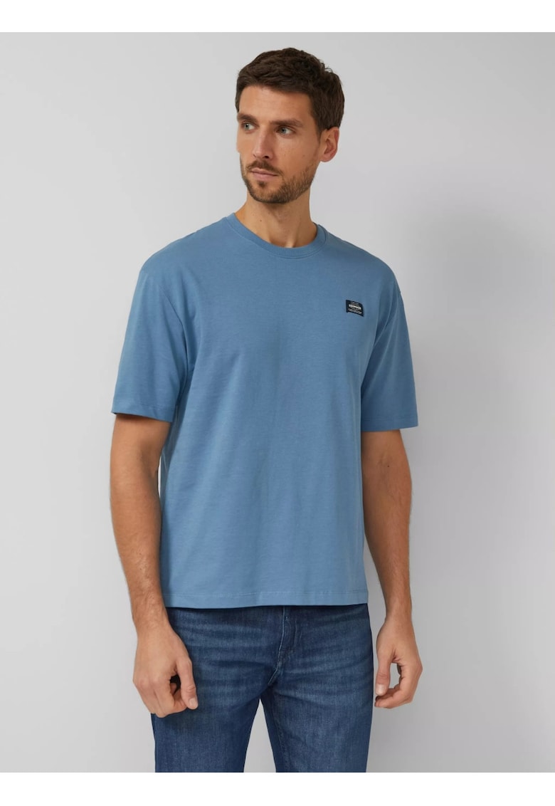 Tricou barbati - din jerseu gros de bumbac - Modern fit - Albastru