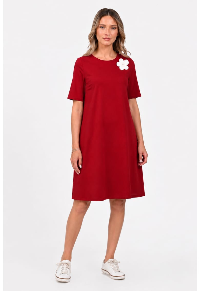 Rochie Dama - A-Line - cu Pictura Realizata Manual V397